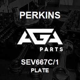 SEV667C/1 Perkins PLATE | AGA Parts