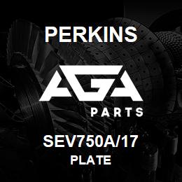 SEV750A/17 Perkins PLATE | AGA Parts