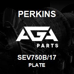 SEV750B/17 Perkins PLATE | AGA Parts