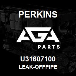 U31607100 Perkins LEAK-OFFPIPE | AGA Parts