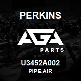 U3452A002 Perkins PIPE,AIR | AGA Parts