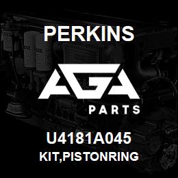 U4181A045 Perkins KIT,PISTONRING | AGA Parts