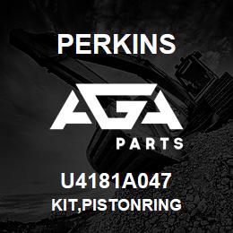 U4181A047 Perkins KIT,PISTONRING | AGA Parts