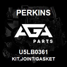 U5LB0361 Perkins KIT,JOINT/GASKET | AGA Parts