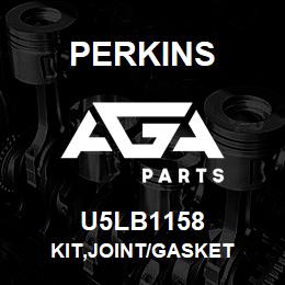 U5LB1158 Perkins KIT,JOINT/GASKET | AGA Parts