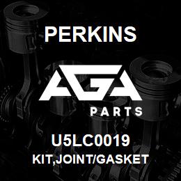 U5LC0019 Perkins KIT,JOINT/GASKET | AGA Parts