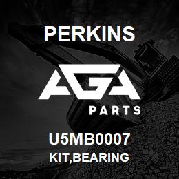 U5MB0007 Perkins KIT,BEARING | AGA Parts