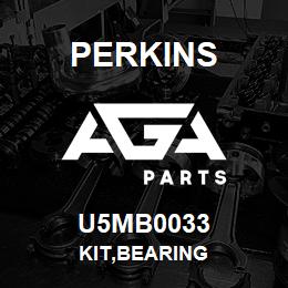 U5MB0033 Perkins KIT,BEARING | AGA Parts