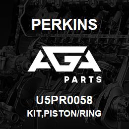 U5PR0058 Perkins KIT,PISTON/RING | AGA Parts