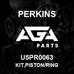 U5PR0063 Perkins KIT,PISTON/RING | AGA Parts