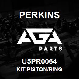 U5PR0064 Perkins KIT,PISTON/RING | AGA Parts