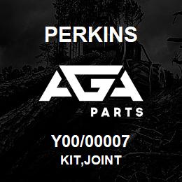 Y00/00007 Perkins KIT,JOINT | AGA Parts