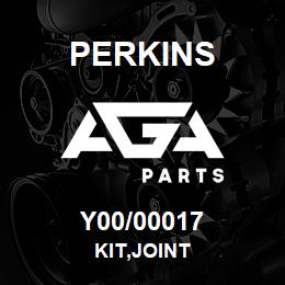 Y00/00017 Perkins KIT,JOINT | AGA Parts