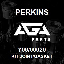 Y00/00020 Perkins KIT,JOINT/GASKET | AGA Parts