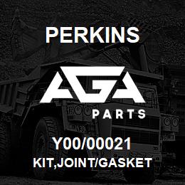 Y00/00021 Perkins KIT,JOINT/GASKET | AGA Parts