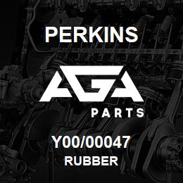 Y00/00047 Perkins RUBBER | AGA Parts