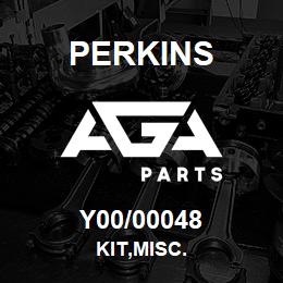 Y00/00048 Perkins KIT,MISC. | AGA Parts