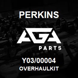 Y03/00004 Perkins OVERHAULKIT | AGA Parts