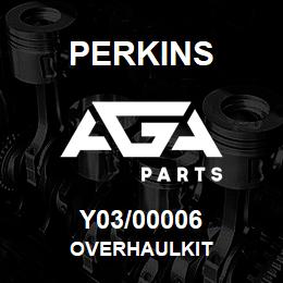 Y03/00006 Perkins OVERHAULKIT | AGA Parts