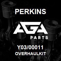 Y03/00011 Perkins OVERHAULKIT | AGA Parts