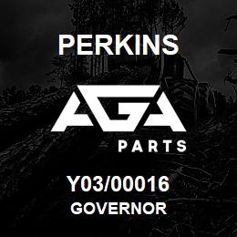 Y03/00016 Perkins GOVERNOR | AGA Parts