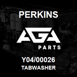 Y04/00026 Perkins TABWASHER | AGA Parts