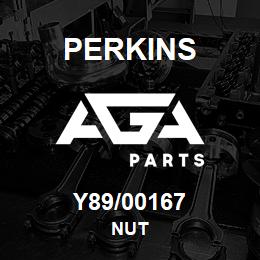 Y89/00167 Perkins NUT | AGA Parts