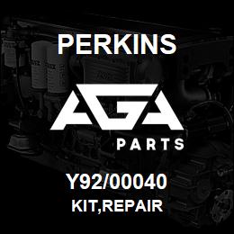 Y92/00040 Perkins KIT,REPAIR | AGA Parts