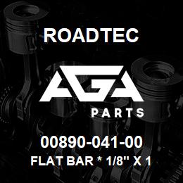 00890-041-00 Roadtec FLAT BAR * 1/8" X 1 1/2" X 41" LG. A36 | AGA Parts