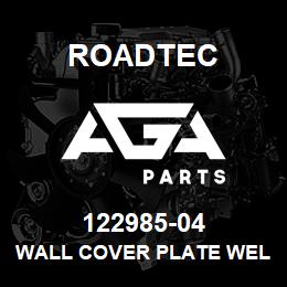122985-04 Roadtec WALL COVER PLATE WELDMENT | AGA Parts