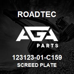 123123-01-C159 Roadtec SCREED PLATE | AGA Parts