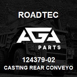 124379-02 Roadtec CASTING REAR CONVEYOR LINER | AGA Parts