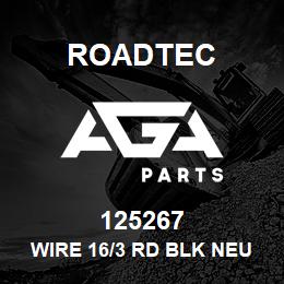 125267 Roadtec WIRE 16/3 RD BLK NEUT SHIELDED | AGA Parts