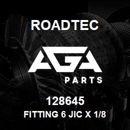 128645 Roadtec FITTING 6 JIC X 1/8 NPT 90 STEEL | AGA Parts