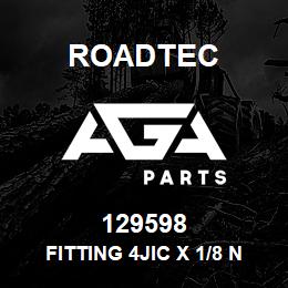 129598 Roadtec FITTING 4JIC X 1/8 NPT X 4JIC TEE | AGA Parts