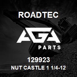 129923 Roadtec NUT CASTLE 1 1/4-12 HEX SLOTTED | AGA Parts