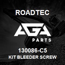 130086-C5 Roadtec KIT BLEEDER SCREW | AGA Parts