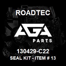 130429-C22 Roadtec SEAL KIT - ITEM # 138 140 141 & 142 | AGA Parts