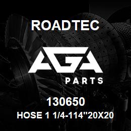 130650 Roadtec HOSE 1 1/4-114"20X20ST-20X20ST | AGA Parts