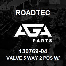 130769-04 Roadtec VALVE 5 WAY 2 POS W/EXT. PILOT | AGA Parts