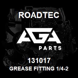 131017 Roadtec GREASE FITTING 1/4-28 45 DEGREE | AGA Parts