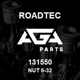 131550 Roadtec NUT 6-32 | AGA Parts