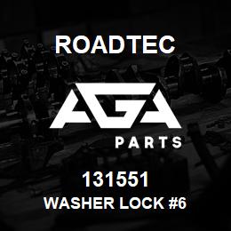 131551 Roadtec WASHER LOCK #6 | AGA Parts