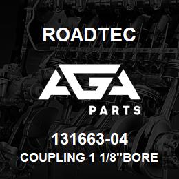 131663-04 Roadtec COUPLING 1 1/8"BORE 1/4" X 1/8" | AGA Parts