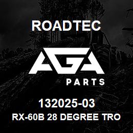 132025-03 Roadtec RX-60B 28 DEGREE TROUGH IDLER ASSY | AGA Parts