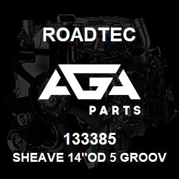 133385 Roadtec SHEAVE 14"OD 5 GROOVE 5V PULLEY | AGA Parts