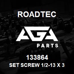 133864 Roadtec SET SCREW 1/2-13 X 3 1/2 SQ.HD. | AGA Parts