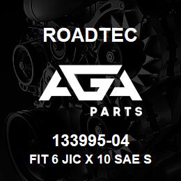 133995-04 Roadtec FIT 6 JIC X 10 SAE STR. | AGA Parts