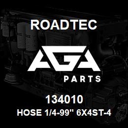 134010 Roadtec HOSE 1/4-99" 6X4ST-4X6ST | AGA Parts