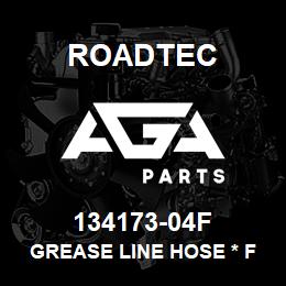 134173-04F Roadtec GREASE LINE HOSE * FLEX 50" SEE HOSE KIT | AGA Parts